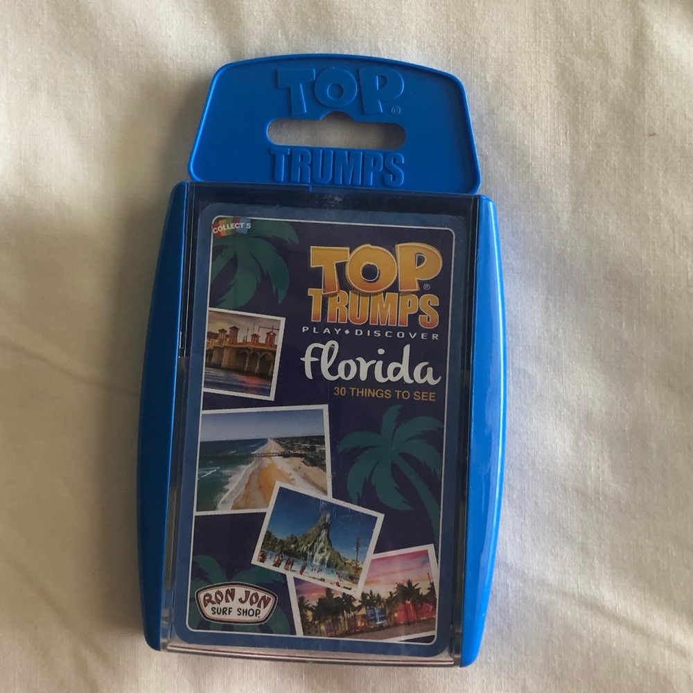 NWT TOP TRUMPS FLORIDA CARD GAME